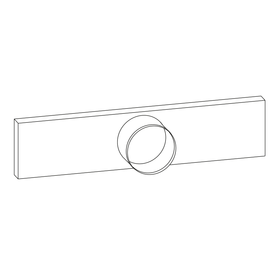 Fortluftadapter für Deckenkassetten 840 x 840