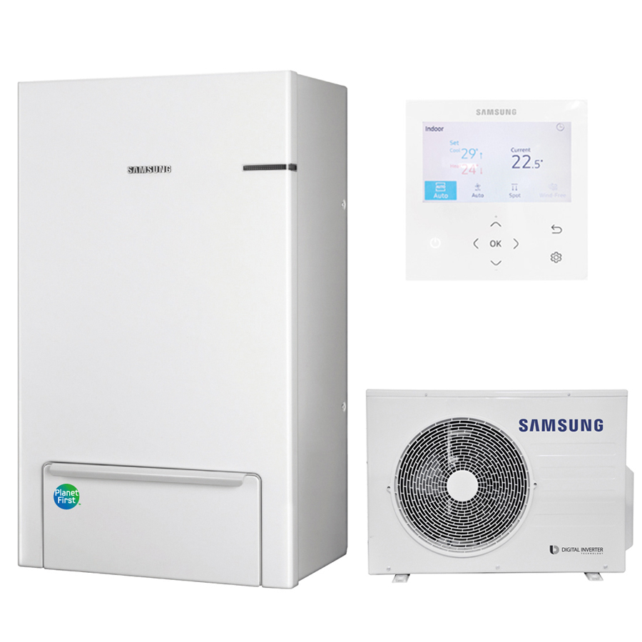 ECO Split mit Hydro Wandgerät und externem Brauchwasserspeicher WPLW-Split-4-WT